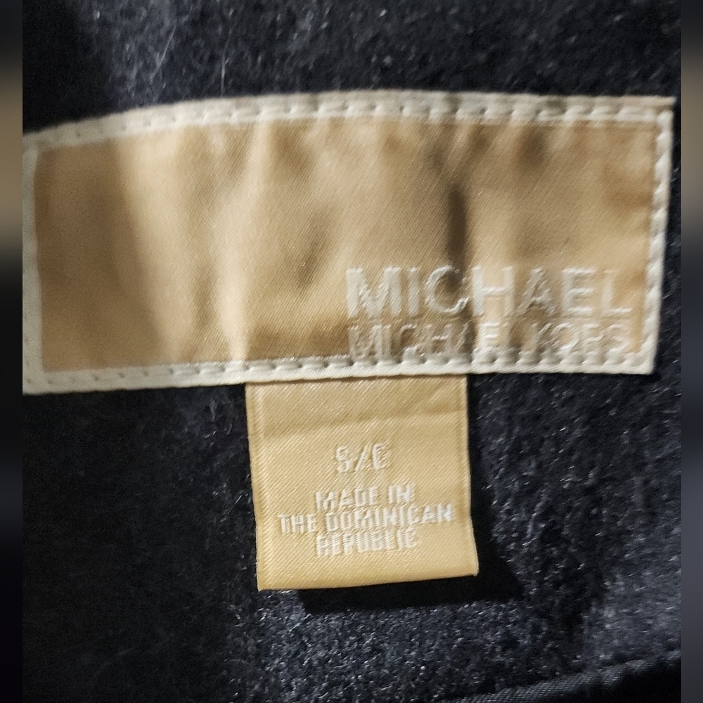 🌷Michael Kors Charcoal Gray Wool Blend Double-Breasted Pea Coat🌷 size: S - Picture 2 of 4